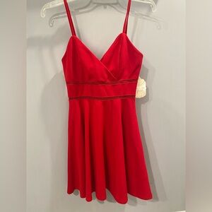 Altar'd State Vibrant Red Dress